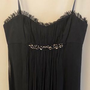 BCBG black cocktail dress, Size 2. Like new, classic, whimsical and delicate.